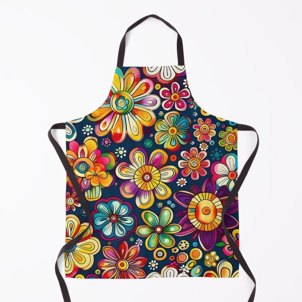 Item preview, Colorful hippie flower print designed and sold by dcrc.