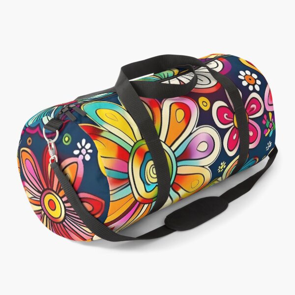Item preview, Colorful hippie flower print designed and sold by dcrc.