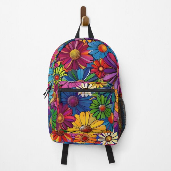 Item preview, Colorful hippie flower print designed and sold by dcrc.