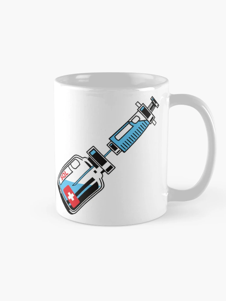 Aperçu 3 sur 6. Mug à café avec l'œuvre Injection SQL créée et vendue par softwaretesting.