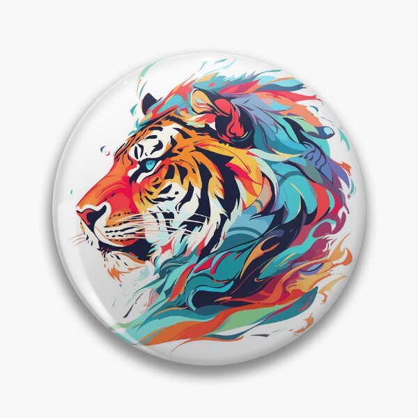 Item preview, tiger head wild animal designed and sold by skateras.