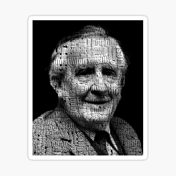 Item preview, JRR Tolkein Wordcloud Portrait designed and sold by MistyPencil.