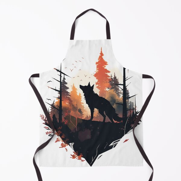 Item preview, wolf silhouette forest designed and sold by skateras.