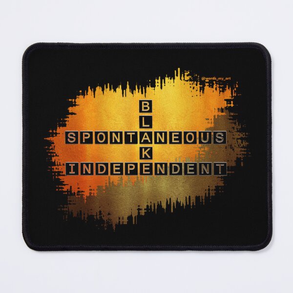 Item preview, Blake Spontaneous Independent Crossword Golden Gold designed and sold by words-my-art.