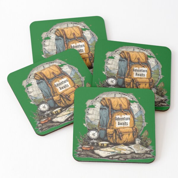 Item preview, Retro Adventure: 3D Travel Essentials Graphic designed and sold by Ace Apparel  Attire.
