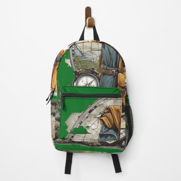 Item preview, Retro Adventure: 3D Travel Essentials Graphic designed and sold by Ace Apparel Attire.