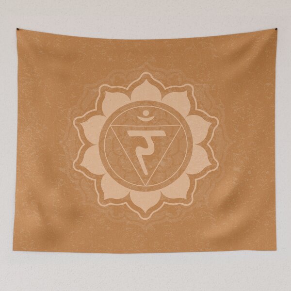 Item preview, Solar Plexus Chakra Mandala - Rust + Melon designed and sold by Irene Estelle.