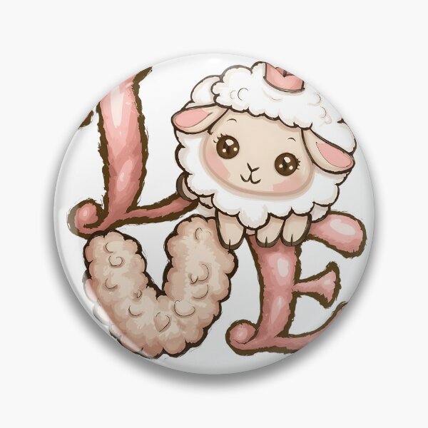 Item preview, I love Sheep Cute Sheep typography art designed and sold by najega911.
