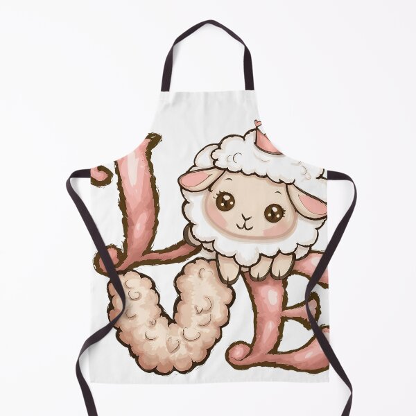 Item preview, I love Sheep Cute Sheep typography art designed and sold by najega911.