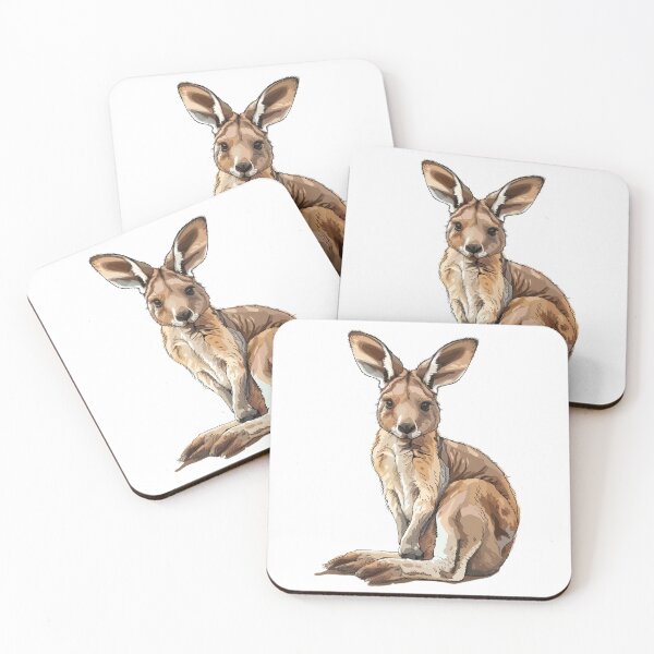 Item preview, Adorable Kangaroo Joey in Illustration designed and sold by prehistoricco.