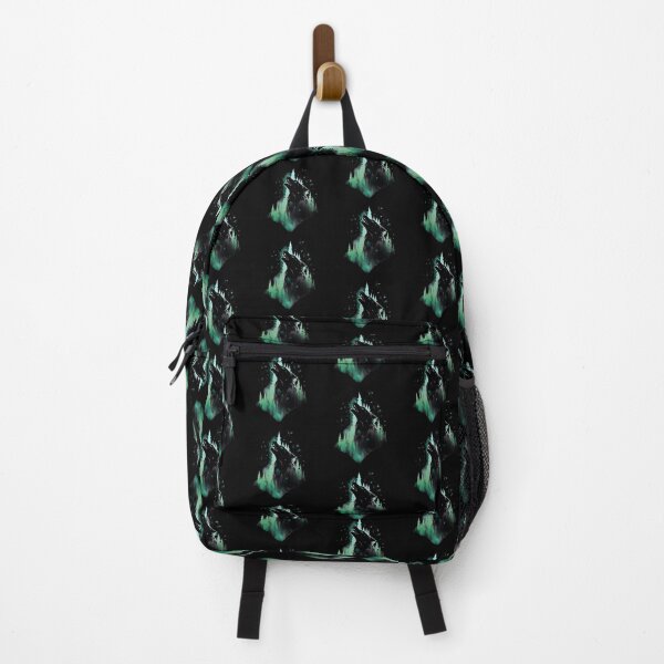 Item preview, wolf face silhouette forest wild animal designed and sold by skateras.