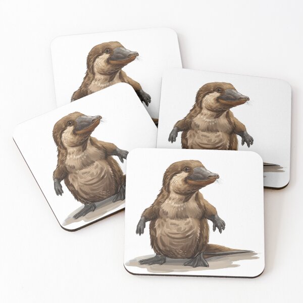 Item preview, Charming Illustration of a Playful Platypus designed and sold by prehistoricco.