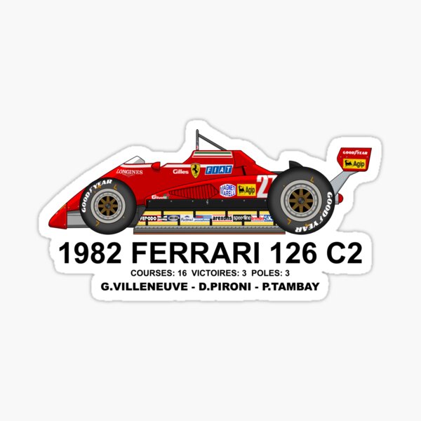 Villeneuve Pironi Stickers for Sale