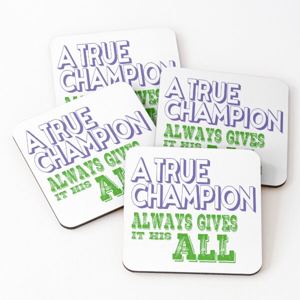 Item preview, A true CHAMPION Motivational quote designed and sold by MechanicalART.