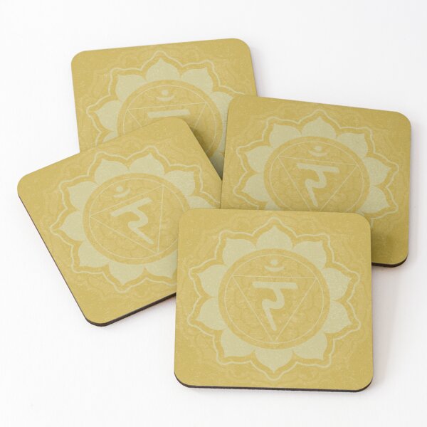 Item preview, Solar Plexus Chakra Mandala - Saffron + Gold designed and sold by Irene Estelle.