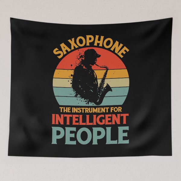 Item preview, Vintage Saxophone The Instrument For Intelligent People  designed and sold by Merchrise.