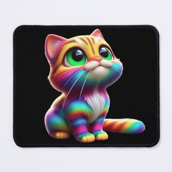 Item preview, Colorful Rainbow Cat Graphic T-Shirt designed and sold by ROYAL-STAR.