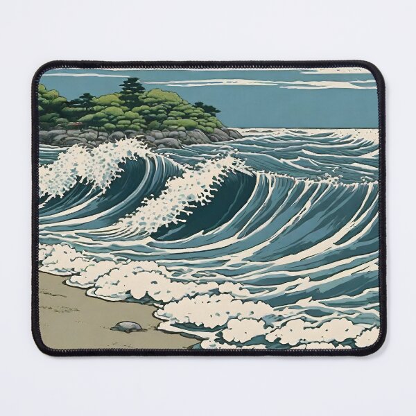 Item preview, Bathing in Yunki - A Contemporary Ukiyo-e Nature Landscape designed and sold by Kijiermono.