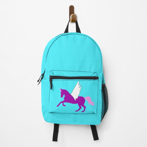 Item preview, Purple Unicorn, blue background designed and sold by Elizabeth's Music & Arts.