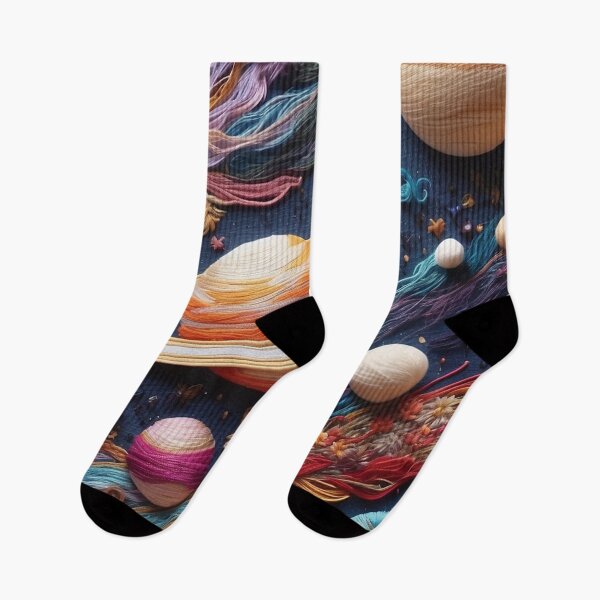 Item preview, Stitching the Stars: A Celestial Embroidery Showcase.Woolen Wonders: Crafting the Cosmos with Needle and Thread designed and sold by AdesignTEE.