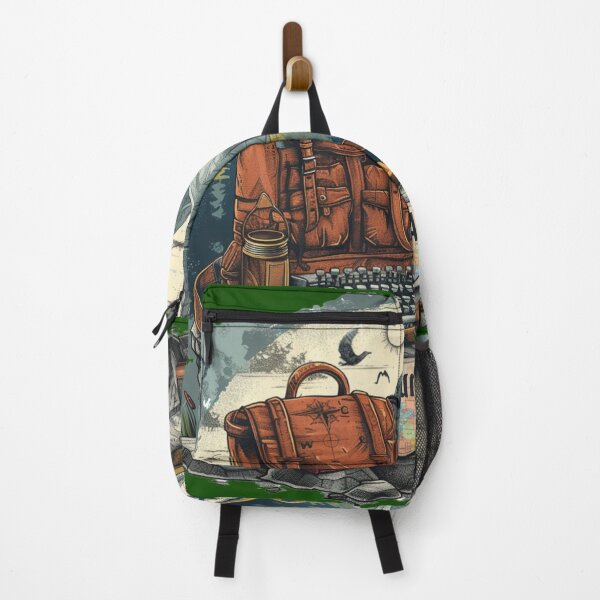 Item preview, Classic Journey: 3D Retro Travel Gear Illustration designed and sold by Ace Apparel Attire.