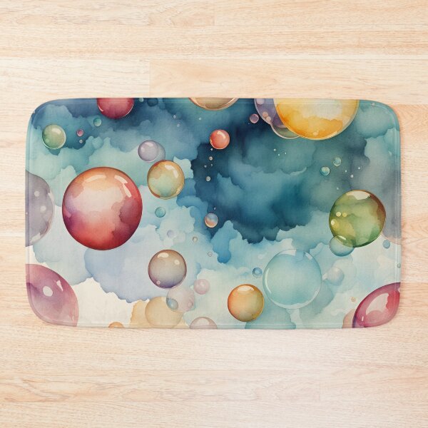 Item preview, Soap Bubbles Watercolor Art  designed and sold by Manitarka.