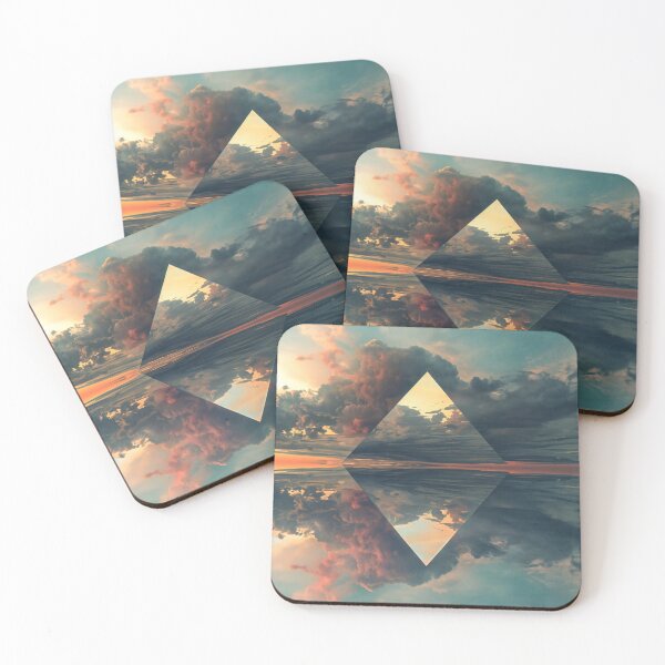 Item preview, Abstract Prism: Surreal Sunset Pyramid designed and sold by AM-Fine-Designs.