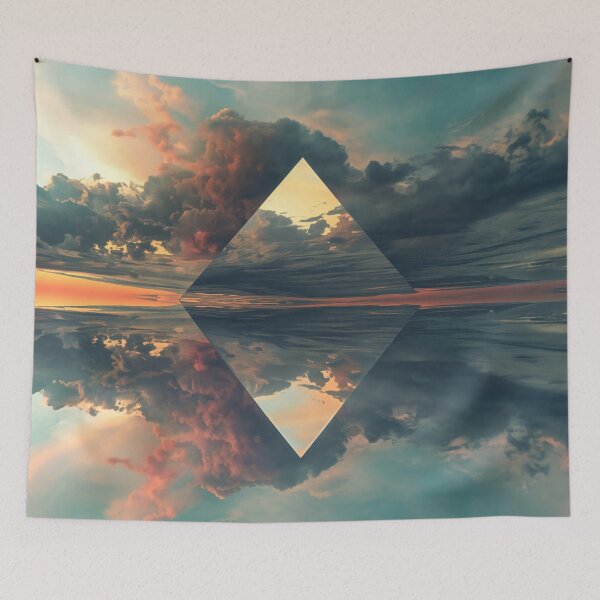 Item preview, Abstract Prism: Surreal Sunset Pyramid designed and sold by AM-Fine-Designs.