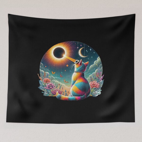 Item preview, Funny cat Total Solar Eclipse 4.08.2024 Arkansas T-Shirt designed and sold by ROYAL-STAR.