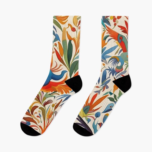 Item preview, Sueño tropical, colorido diseño otomí designed and sold by Manitarka.