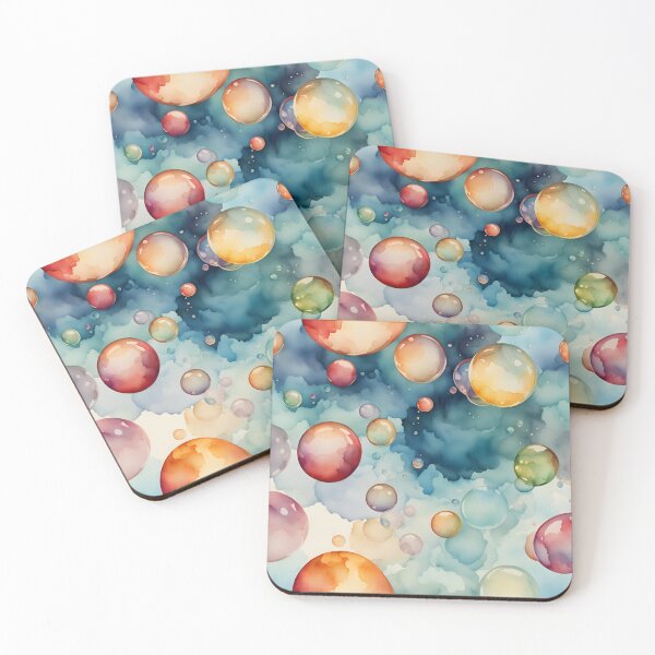 Item preview, Soap Bubbles Watercolor Art  designed and sold by Manitarka.