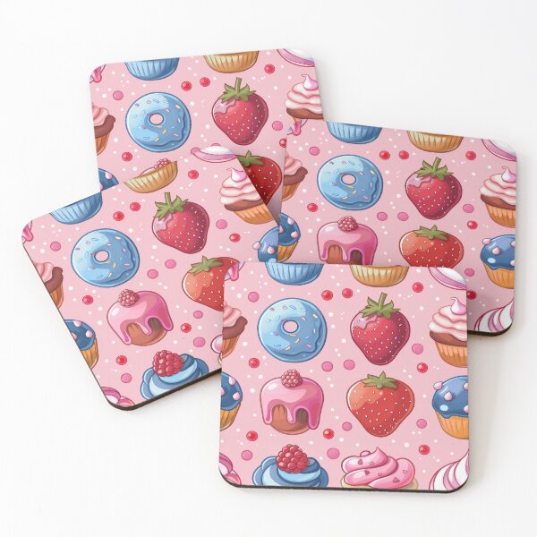 Item preview, Sweet Treats Delight: Cupcakes and Berries - red, blue and pink designed and sold by PICbyFemke.
