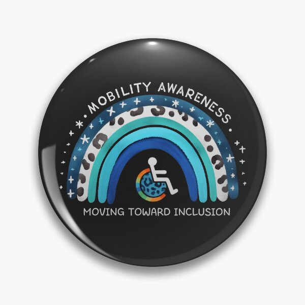 Item preview, Mobility Awareness Rainbow Cute Wheelchair Moving Toward Inclusion designed and sold by HowToCanadian.