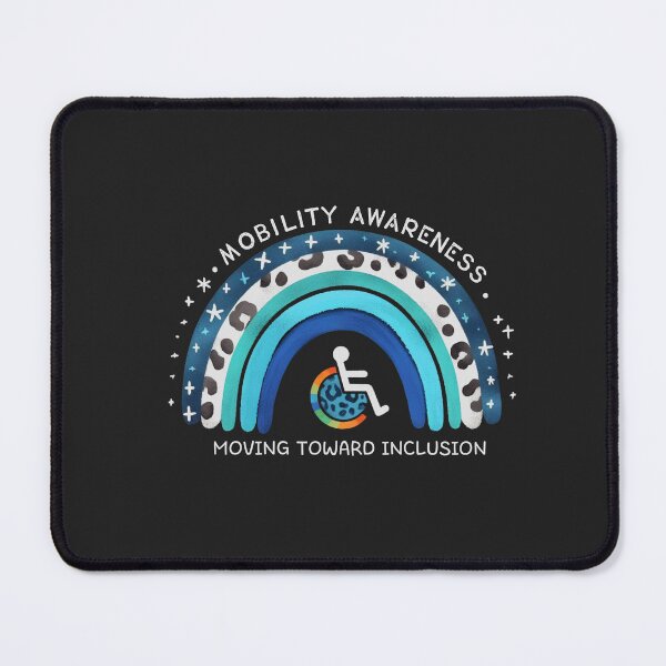 Item preview, Mobility Awareness Rainbow Cute Wheelchair Moving Toward Inclusion designed and sold by HowToCanadian.
