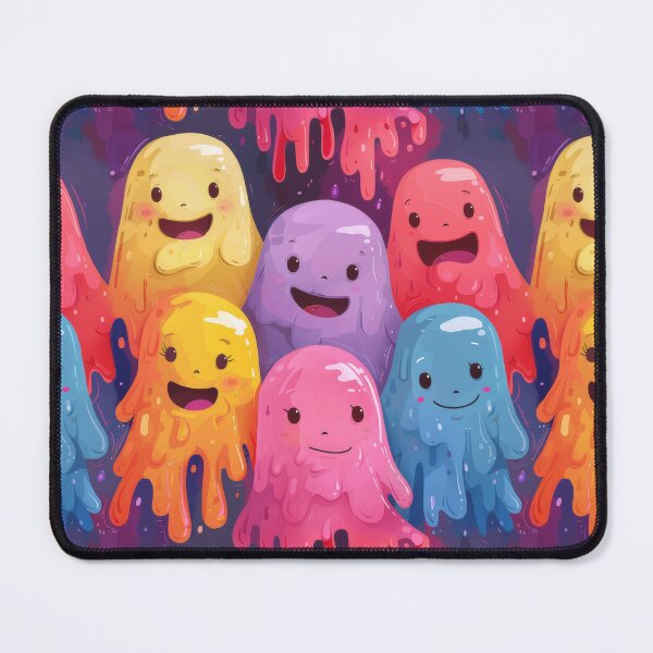 Item preview, Cheerful Colorful Creatures Dripping Paint - monsters designed and sold by PICbyFemke.