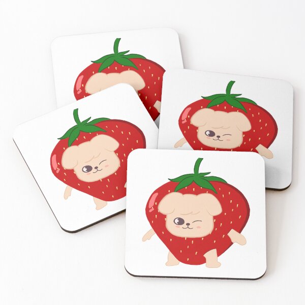 Item preview, Strawberry puppym (seungmin skzoo) designed and sold by strayxstay.