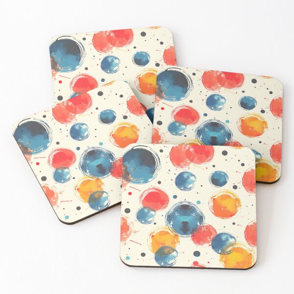 Item preview, Abstract Color Splatter and Circular Forms - colors designed and sold by PICbyFemke.