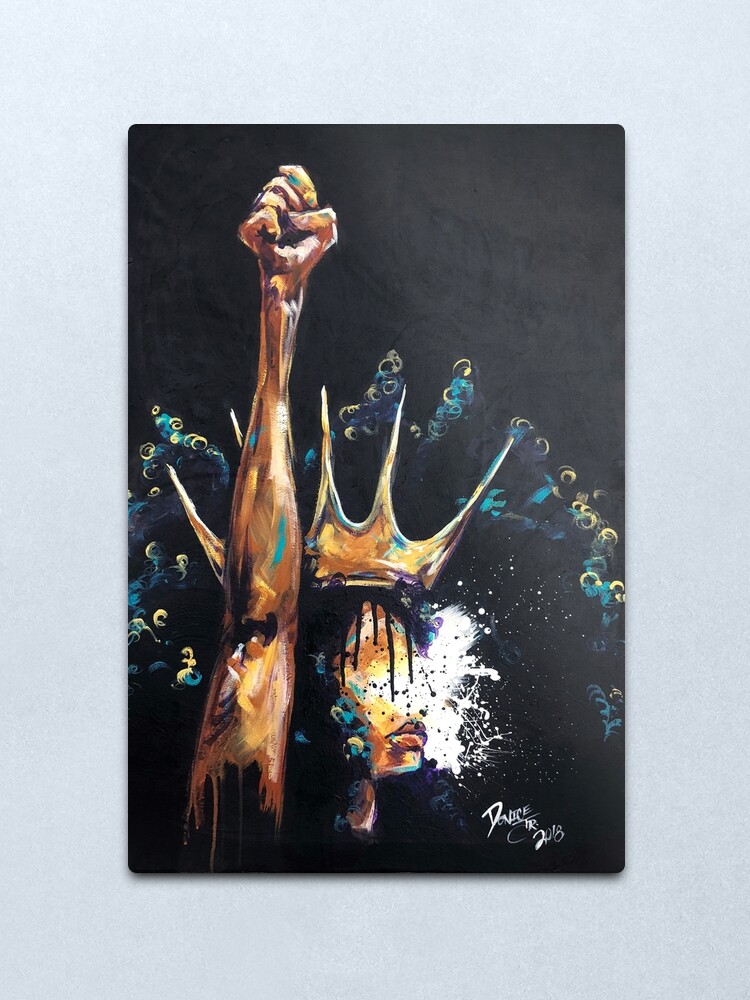 Alternate view of Naturally Queen Badu Metal Print