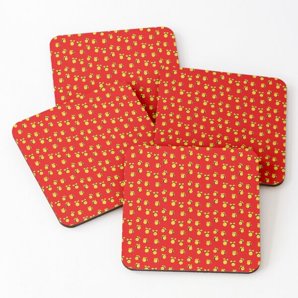 Item preview, Smiley Bees on Red designed and sold by Elizabeth's Music & Arts.