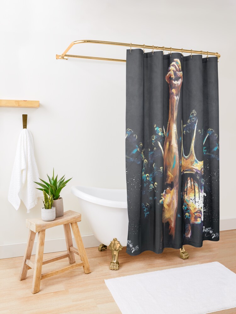 Alternate view of Naturally Queen VI Shower Curtain