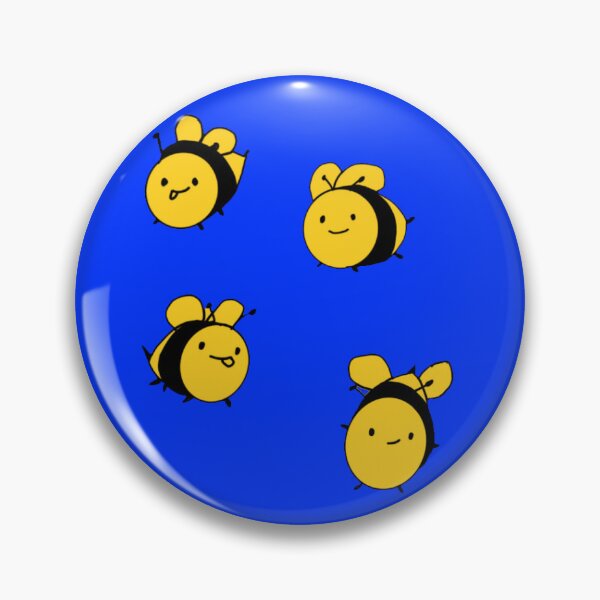 Item preview, Smiley Bees on Blue designed and sold by Elizabeth's Music & Arts.
