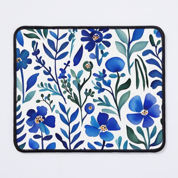 Item preview, Blue Flowers Watercolor Design designed and sold by Manitarka.