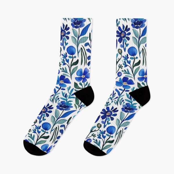 Item preview, Blue Flowers Watercolor Design designed and sold by Manitarka.