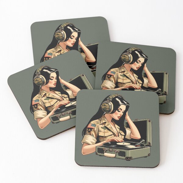 Aperçu de l'œuvre Junglist Pin Up Girl - Junglette Édition Vinyle créée et vendue par WULFLAND ARTS.