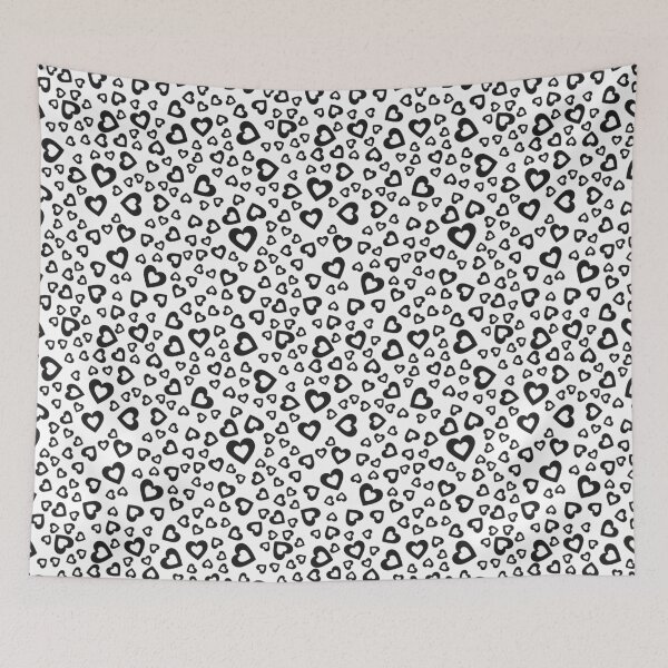 Item preview, Black Hearts Pattern designed and sold by Motogetsu.