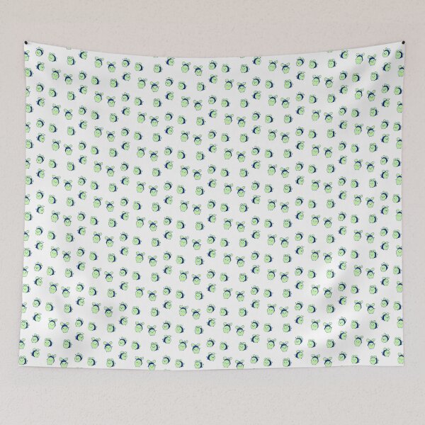 Item preview, Green & Navy Smiley Bees designed and sold by Elizabeth's Music & Arts.
