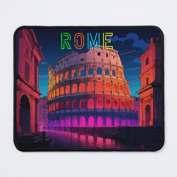 Item preview, Enchanting Night in Rome: A Vibrant Illustration of the Iconic Colosseum designed and sold by MadebyTommy.