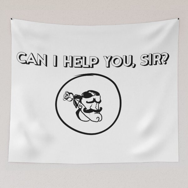 Item preview, help you, sir? gentleman, sigma, chad quotes designed and sold by MechanicalART.