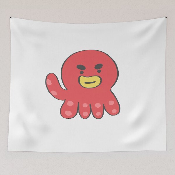 Item preview, Red squid designed and sold by angkulNo.