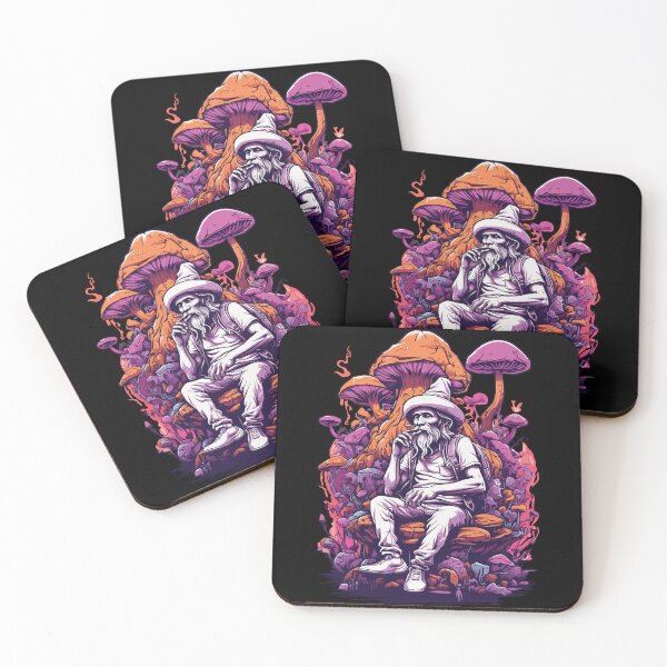 Item preview, Vibrant Colors Forest Mushrooms Music Festival Art designed and sold by LuminOrb.